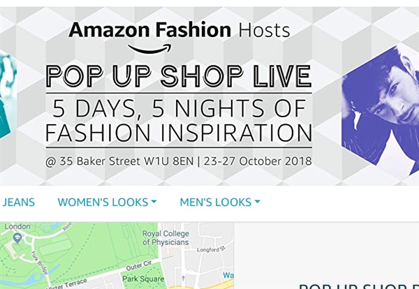 Amazon Fashion將在倫敦貝克大街開設(shè)英國首家期間限定店