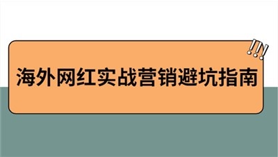 2021海外网红营销避坑指南