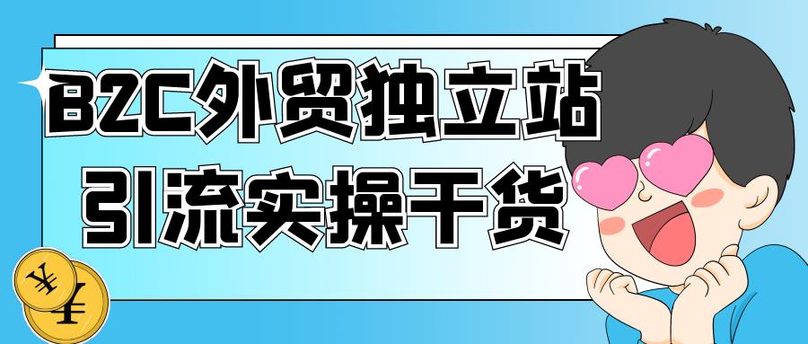 B2C外贸独立站怎么引流？策略比渠道重要