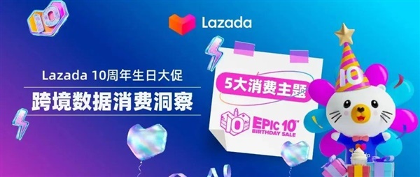 5大消费主题！Lazada 10周年生日大促跨境数据消费洞察