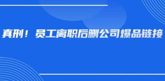 员工离职后怒删公司百万爆品链接！已被判刑