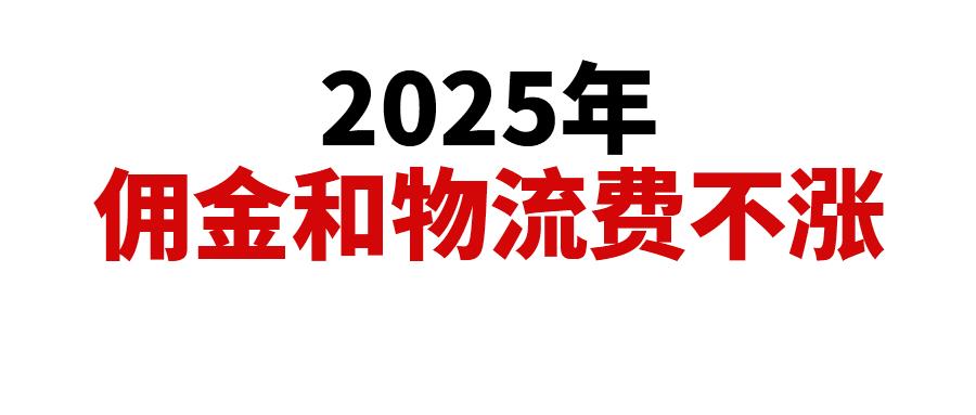 费用不涨！2025年亚马逊美国站佣金和物流费用出炉