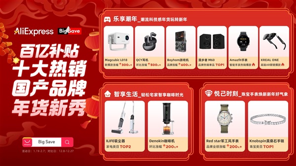 “春節(jié)檔”跨境新消費圖鑒：速賣通百億補貼帶火投影儀、咖啡機、露營裝備