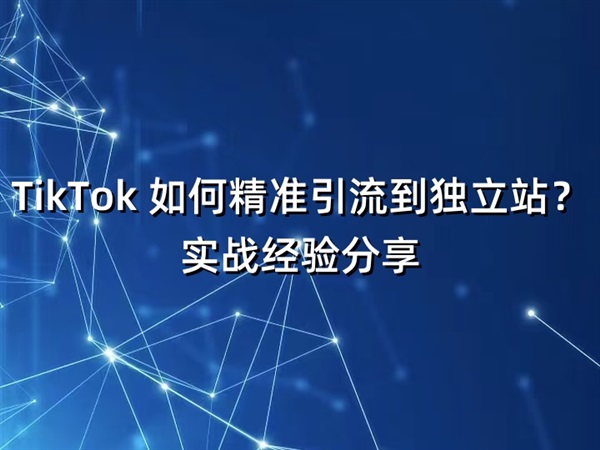 TikTok 如何精準(zhǔn)引流到獨(dú)立站？實(shí)戰(zhàn)經(jīng)驗(yàn)分享