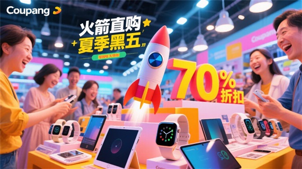 Coupang “火箭直購夏季黑五” 來襲，折扣 70%