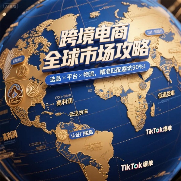 跨境电商全球市场攻略：选品+平台+物流一体化，避开90%的坑！