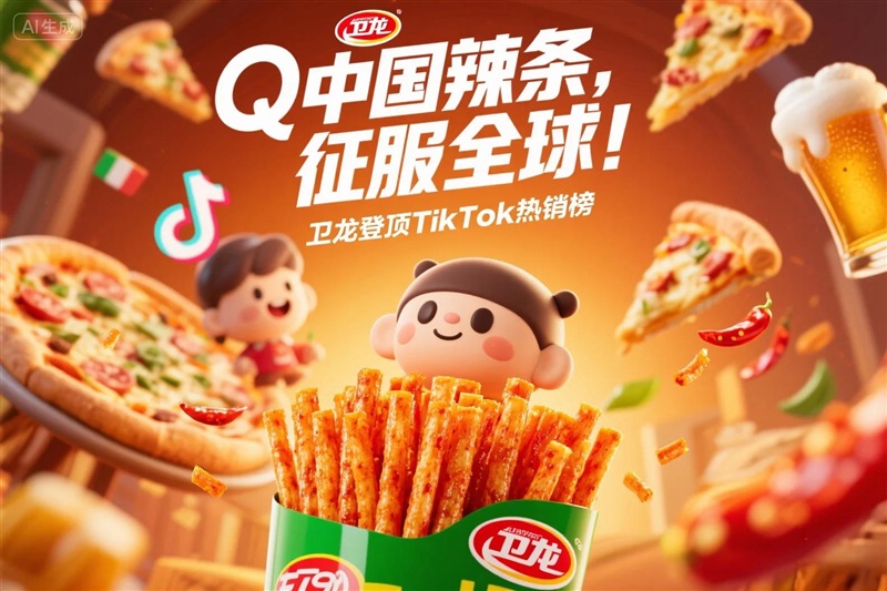 卫龙辣条风靡全球：从TikTok爆红到国际化突围