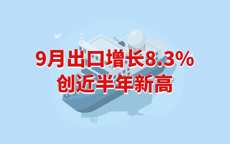 9月出口增长8.3%，创近半年新高！出口真的好起来了吗？