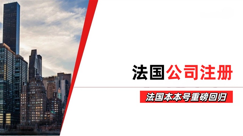 法国公司注册!法国本本号重磅回归!交付快!